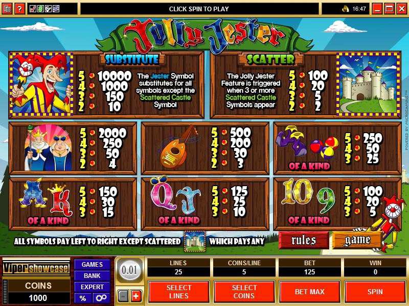 Jolly Jester Slot Video Slot Games