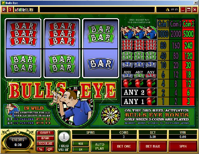 Bullseye Reel Slot Games