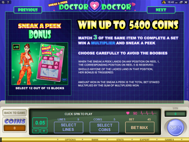 Doctor Doctor Video Slot Games